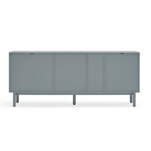 Pearl grey wooden sideboard, 180 x 40 x 76 cm | Corvo