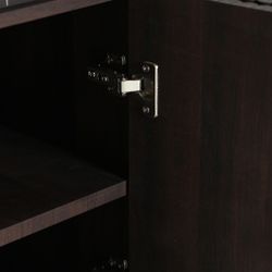 Aparador de madera en marrón oscuro, 180 x 40 x 85 cm | Verona