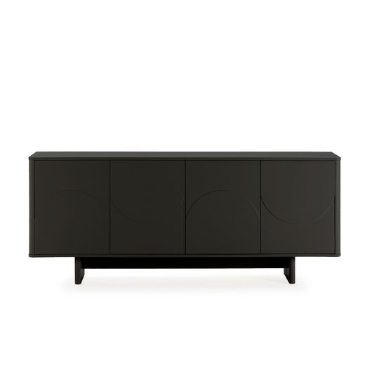 Buffet en bois noir, 180 x 40 x 75 cm | Solei