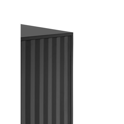 Black wooden sideboard, 211 x 47 x 80 cm | Sierra