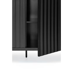 Black wooden sideboard, 211 x 47 x 80 cm | Sierra