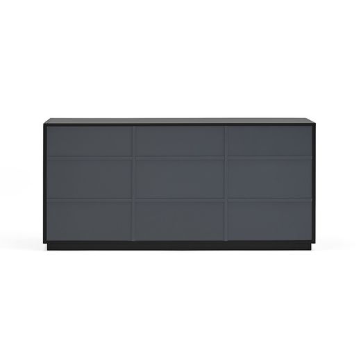 Sideboard aus Holz in Schwarz und Anthrazitgrau, 150 x 46 x 70 cm | Dorisch