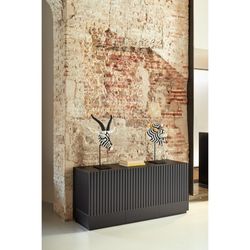 Sideboard aus Holz in Schwarz und Anthrazitgrau, 150 x 46 x 70 cm | Dorisch