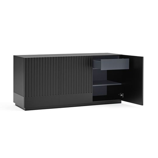 Sideboard aus Holz in Schwarz und Anthrazitgrau, 150 x 46 x 70 cm | Dorisch