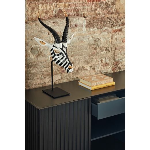 Sideboard aus Holz in Schwarz und Anthrazitgrau, 150 x 46 x 70 cm | Dorisch