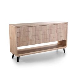 Træskænk i nordisk eg og sort, 153 x 40 x 88 cm | Berg