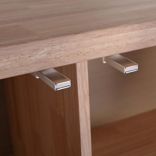 Træskænk i nordisk eg og sort, 153 x 40 x 88 cm | Berg