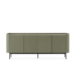 Buffet en bois vert, 200 x 40 x 80 cm | Willa