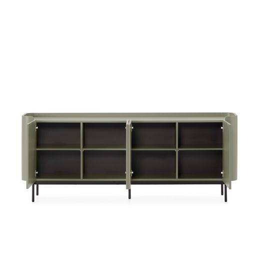 Buffet en bois vert, 200 x 40 x 80 cm | Willa