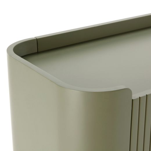 Buffet en bois vert, 200 x 40 x 80 cm | Willa