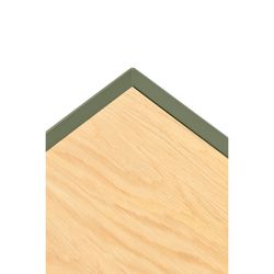 Light green and oak-colored wooden sideboard, 165 x 40 x 78 cm | Arista