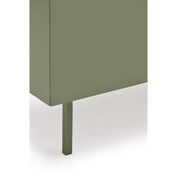 Light green and oak-colored wooden sideboard, 165 x 40 x 78 cm | Arista