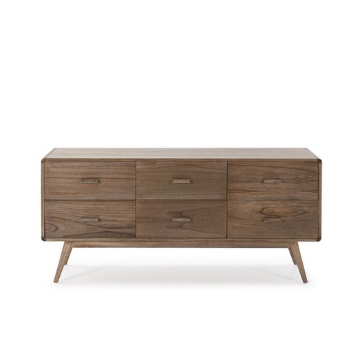 Natural wood sideboard, 160x50x75 cm