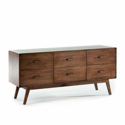 Natural wood sideboard, 160x50x75 cm