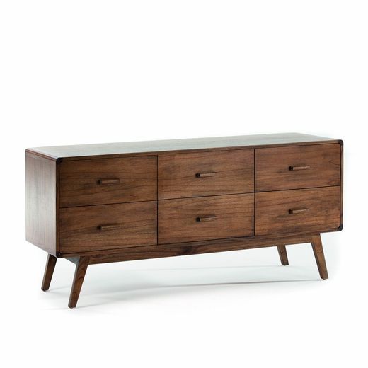 Natural wood sideboard, 160x50x75 cm