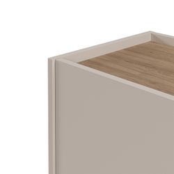 Drewniano-metalowa komoda w kolorze dębowym i kremowym, 100 x 40,5 x 82,5 cm | Lucile