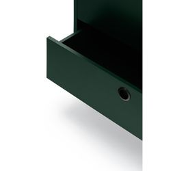 Dark green and black wood and metal sideboard, 150 x 47 x 77 cm | Punto