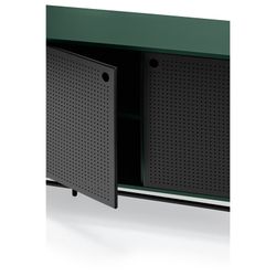 Dark green and black wood and metal sideboard, 150 x 47 x 77 cm | Punto