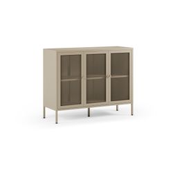 Metal sideboard in sand, 121 x 40 x 90 cm | Fayna
