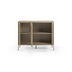 Metal sideboard in sand, 121 x 40 x 90 cm | Fayna