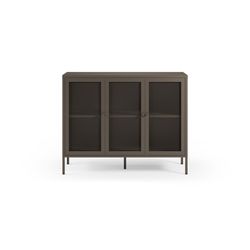 Metal sideboard in mocha, 121 x 40 x 90 cm | Fayna