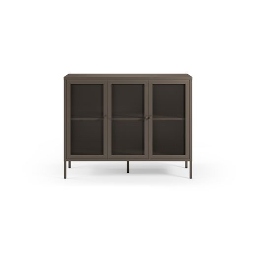 Metal sideboard in mocha, 121 x 40 x 90 cm | Fayna