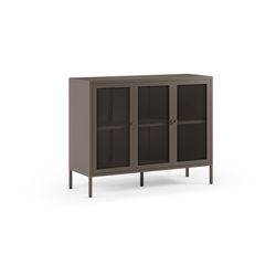 Metal sideboard in mocha, 121 x 40 x 90 cm | Fayna