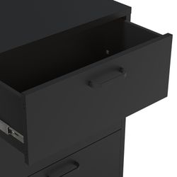 Black metal sideboard, 140 x 40 x 90 cm | Diora