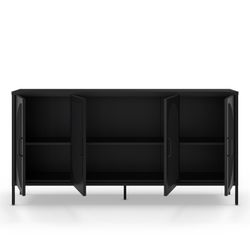 Sort metalskænk, 160 x 40 x 90 cm | Tayra