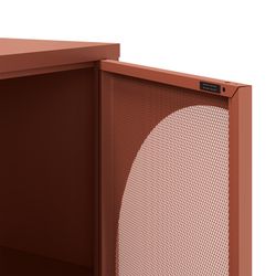 Sideboard aus Metall in Terrakotta, 160 x 40 x 90 cm | Tayra