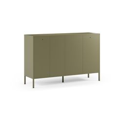 Metal sideboard in green, 140 x 40 x 90 cm | Fayna