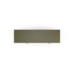 Metal sideboard in green, 140 x 40 x 90 cm | Fayna