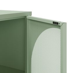 Metal sideboard in mint green, 160 x 40 x 90 cm | Tayra