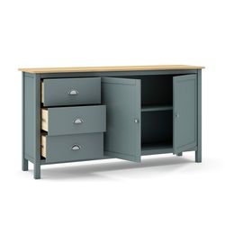 Skænk i grøn fyrretræ, 150 x 40 x 80 cm | tåget