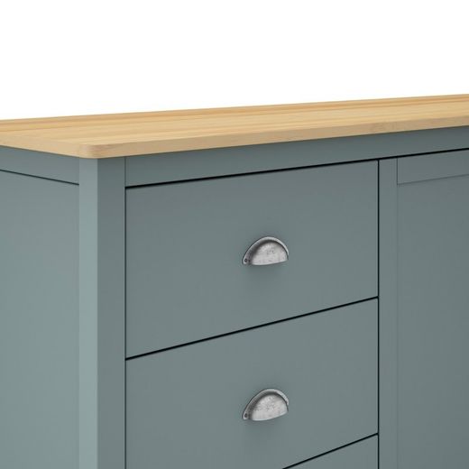 Skænk i grøn fyrretræ, 150 x 40 x 80 cm | tåget