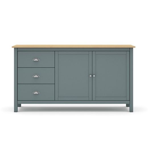 Skænk i grøn fyrretræ, 150 x 40 x 80 cm | tåget