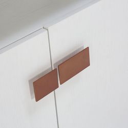 Sideboard aus Eiche und Weiß/Kupfereisen, 180 x 48 x 85 cm