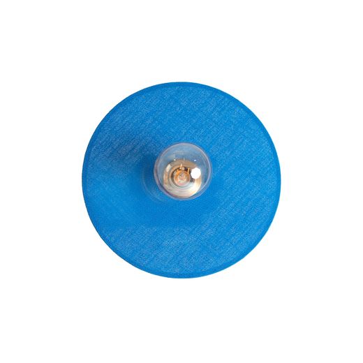 Aplique de metal y algodón en azul marino, 33 x 9 x 33 cm | Vetra