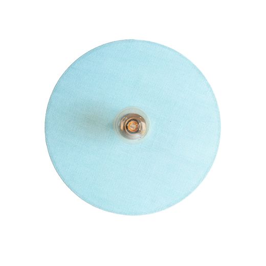 Aplique de metal y algodón en verde pastel, 45 x 9 x 45 cm | Vetra