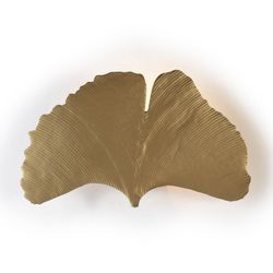 Złoty metalowy kinkiet ścienny, 56x12x33cm