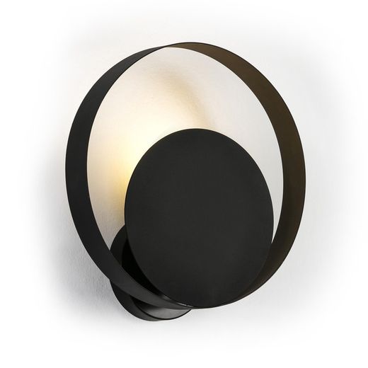 Applique murale en métal noir, 30x11x31cm