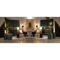 Black Metal Wall Sconce, 50x11x50cm