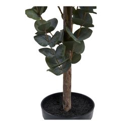 Polyethylene eucalyptus tree in green, 36 x 46 x 120 cm | Eucalyptus