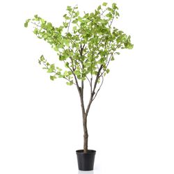 Zielone plastikowe drzewo Ginko Royal, Ø85x234cm