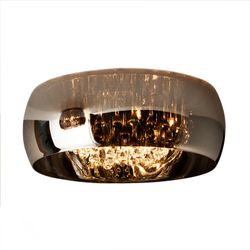 ARGOS-Dimable Chrome and Transparent Ceiling, 50 x 25 cm