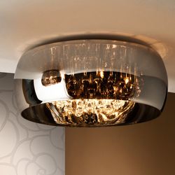 ARGOS-Dimable Chrome and Transparent Ceiling, 50 x 25 cm