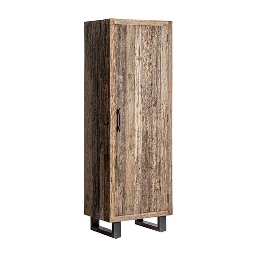 Armoire Carrik en bois de récupération naturel, 70 x 50 x 202 cm