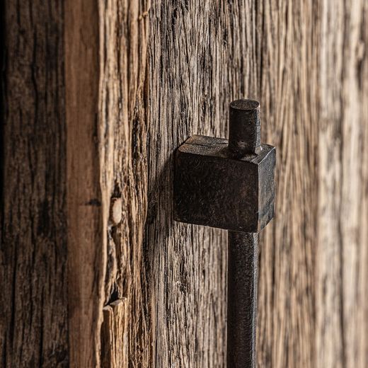 Armoire Carrik en bois de récupération naturel, 70 x 50 x 202 cm