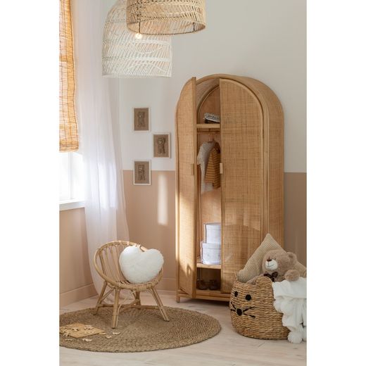 Terry, C-Wood 680, kast met twee deuren in hout-look en een plank, voor binnen en buiten - 68 x 39 x 91,5 cm