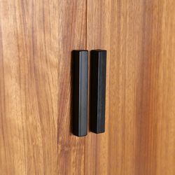 Fir wood wardrobe in brown, 70 x 40 x 160 cm | Laura